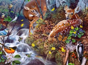 Fawn Song Flower & Garden Jigsaw Puzzle By SunsOut