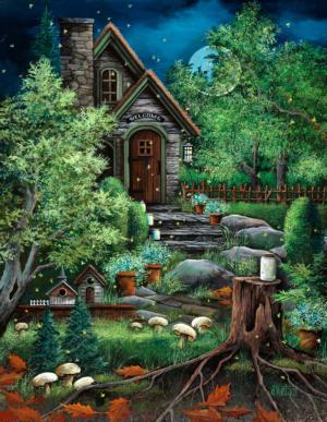 Fairyland and Fireflies Cabin & Cottage Large Piece By SunsOut
