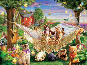 Kittens Puppies and Butterflies Dogs Jigsaw Puzzle By SunsOut
