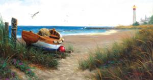 Evening at the Coast Beach & Ocean Jigsaw Puzzle By SunsOut