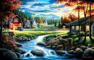Country Sunday Farm Jigsaw Puzzle By SunsOut