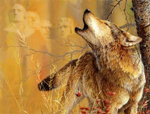 Rushmore Wolf Wolf Jigsaw Puzzle By SunsOut