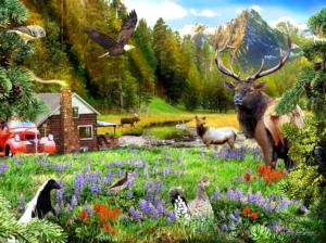 Out in the Woods Cabin & Cottage Jigsaw Puzzle By SunsOut