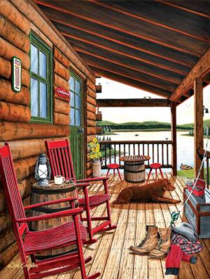 At the End of the Day Cabin & Cottage Jigsaw Puzzle By SunsOut