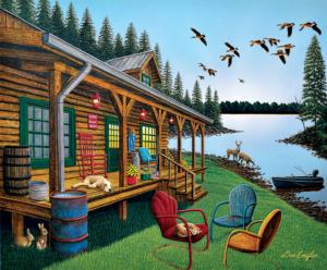 Break of Day Cabin & Cottage Large Piece By SunsOut