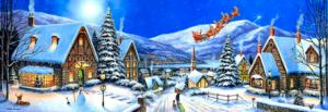 Christmas Town Christmas Panoramic Puzzle By SunsOut