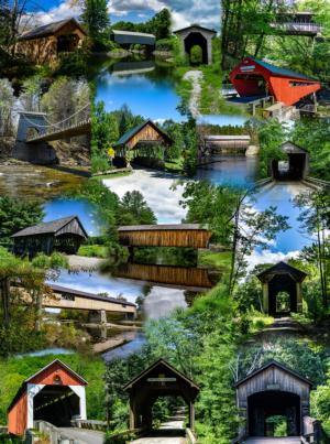 Covered Bridges of New England Landscape Jigsaw Puzzle By SunsOut