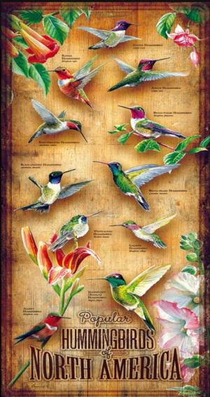 Hummingbirds of North America United States Panoramic Puzzle By SunsOut