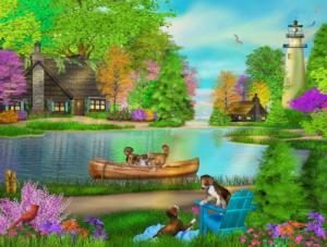 By the Shore Lakes & Rivers Jigsaw Puzzle By SunsOut