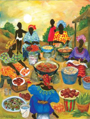 Women Cooking Cultural Art Jigsaw Puzzle By SunsOut