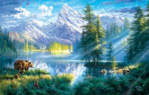 Mountain Morning Lakes & Rivers Jigsaw Puzzle By SunsOut