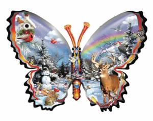 Winter Butterfly Christmas Jigsaw Puzzle By SunsOut