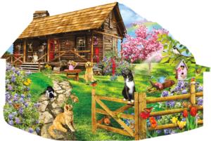 Mountain Spring Cabin & Cottage Jigsaw Puzzle By SunsOut