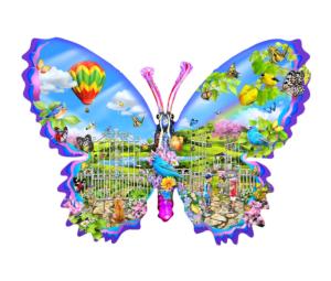Garden Butterfly Flower & Garden Jigsaw Puzzle By SunsOut