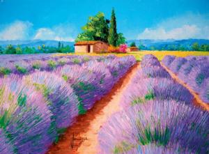 Lavender Scent Landscape Jigsaw Puzzle By Clementoni