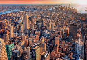 New York City Sunset Sunrise & Sunset Jigsaw Puzzle By Clementoni