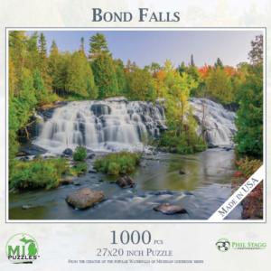 Bond Falls Waterfall Jigsaw Puzzle By MI Puzzles