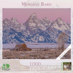 Mormon Barn Monochromatic Jigsaw Puzzle By MI Puzzles