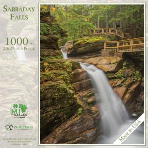 Sabbaday Falls Waterfall Jigsaw Puzzle By MI Puzzles