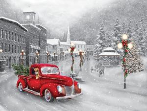 Holiday Ride Christmas Jigsaw Puzzle By Vermont Christmas Company