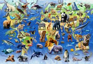 Endangered Species Animals Children's Puzzles By Vermont Christmas Company