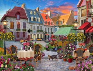 Village Square Flower & Garden Jigsaw Puzzle By Vermont Christmas Company