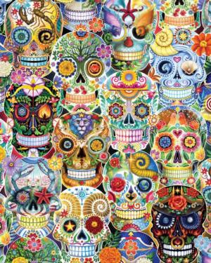 Day of the Dead Day of the Dead Jigsaw Puzzle By Vermont Christmas Company