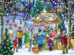 Winterfest Christmas Jigsaw Puzzle By Vermont Christmas Company