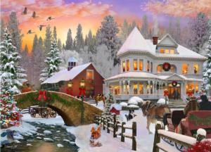 Country Christmas Christmas Jigsaw Puzzle By Vermont Christmas Company