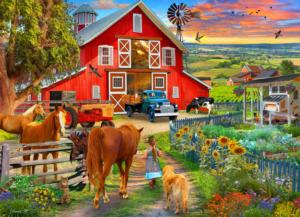 Horse Farm  Farm Animal Jigsaw Puzzle By Vermont Christmas Company