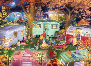 Camping in the Fall Camping Jigsaw Puzzle By Vermont Christmas Company