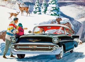 Winter Drive Americana Jigsaw Puzzle By New York Puzzle Co