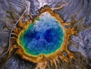 Grand Prismatic Spring Magazines and Newspapers Jigsaw Puzzle By New York Puzzle Co