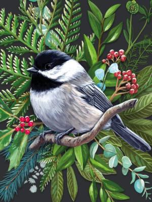 Black-capped Chickadee Birds Jigsaw Puzzle By New York Puzzle Co