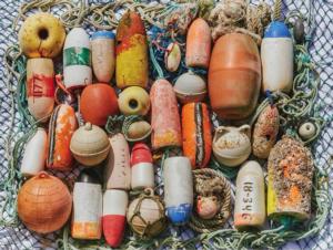 Buoys Collection Beach & Ocean Jigsaw Puzzle By New York Puzzle Co