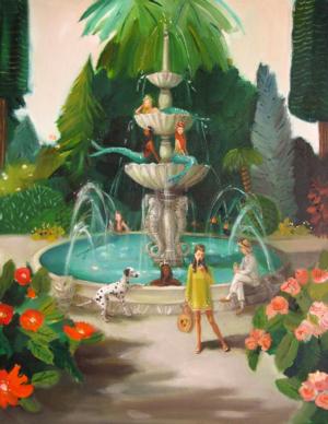 Mermaid Fountain Mermaid Jigsaw Puzzle By New York Puzzle Co