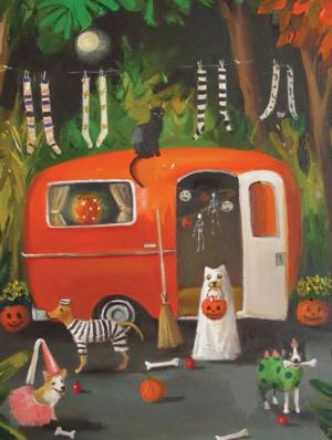The Dogs of Halloween Humor Jigsaw Puzzle By New York Puzzle Co