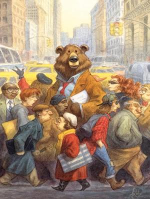 City Bear Magazines and Newspapers Jigsaw Puzzle By New York Puzzle Co