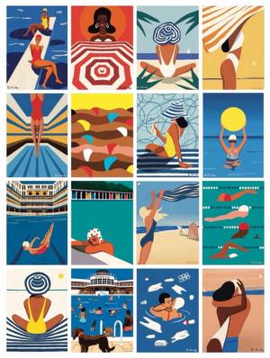 Bathing Beauties Beach & Ocean Jigsaw Puzzle By New York Puzzle Co