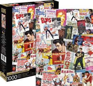 Elvis Movie Poster Collage Collage Jigsaw Puzzle By Aquarius