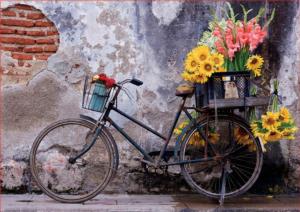 Bicycle With Flowers Bicycle Jigsaw Puzzle By Educa