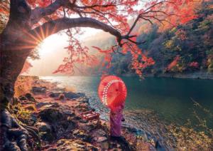 Sunrise In Katsura River, Japan Lakes & Rivers Jigsaw Puzzle By Educa