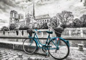 Bike Near Notre Dame Bicycle Jigsaw Puzzle By Educa