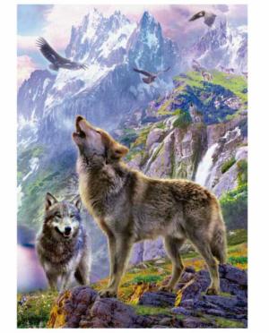 Wolves In The Rocks Wolf Jigsaw Puzzle By Educa