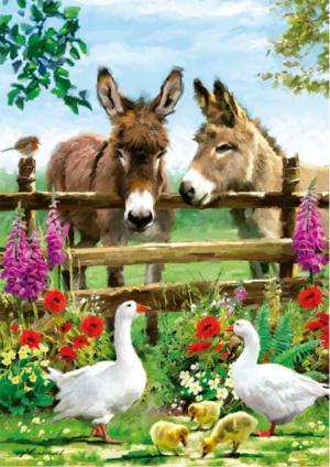 Donkeys Farm Animal Jigsaw Puzzle By Educa