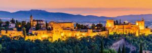 Alhambra, Grenada  Europe Panoramic Puzzle By Educa