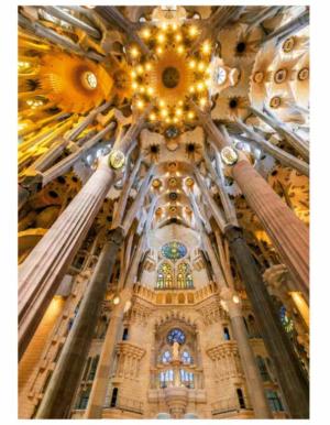 Sagrada Familia Interior  Landmarks & Monuments Jigsaw Puzzle By Educa