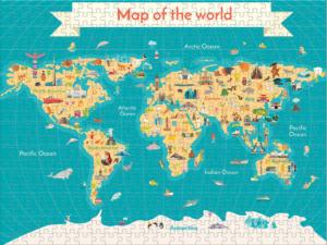 Around the World Maps & Geography Jigsaw Puzzle By Turner