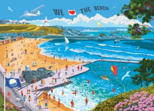 We Love the Beach Beach & Ocean Jigsaw Puzzle By Colorcraft