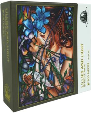 Lillies and Light Surrealism Jigsaw Puzzle By Enwood Games